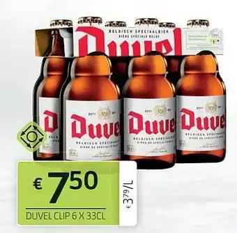 BelBev Duvel clip 6 x 33cl aanbieding