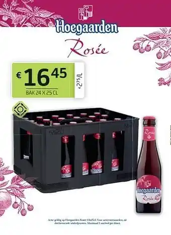 BelBev Hoegaarden rosé aanbieding