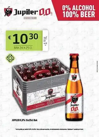 BelBev Jupiler 0,0% 24x25cl bak aanbieding