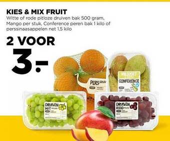 Jumbo Kies & Mix Fruit aanbieding