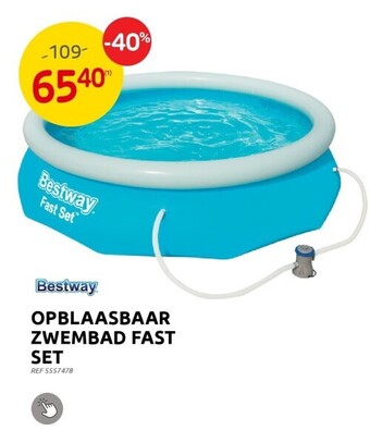 Opblaasbaar zwembad fast set