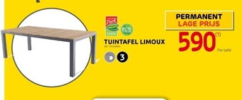 Brico Tuintafel limoux aanbieding