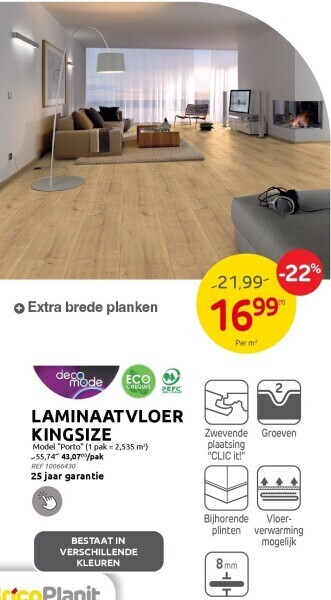 Brico Laminaatvloer kingsize aanbieding