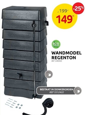 Brico Wandmodel regenton aanbieding