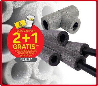 Brico Op alle buisisolatie climatube basic, easy en zip aanbieding