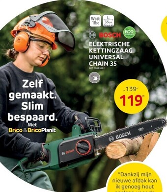 Brico Elektrische kettingzaag universal chain 35 aanbieding