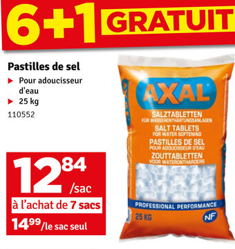 AXAL Pastilles de sel 25kg