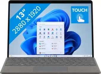 Coolblue Microsoft surface pro 9 13 - intel core i5 - 16gb ram/256gb ssd - platinum aanbieding
