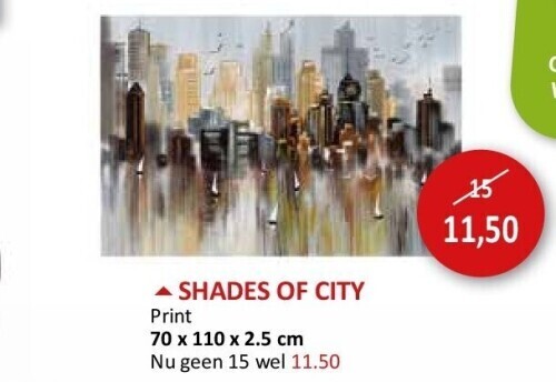Weba Shades of city aanbieding