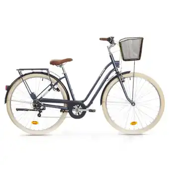 Decathlon Tweedehands stadsfiets elops 520 laag frame blauw aanbieding