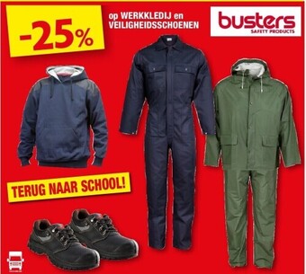 Op werkkledij en veiligheidsschoenen