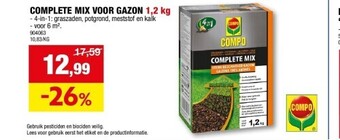 Complete mix voor gazon 1,2 kg