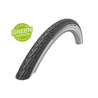 Decathlon Buitenband road cruiser 28 x 1.60 zwart/wit reflectie aanbieding