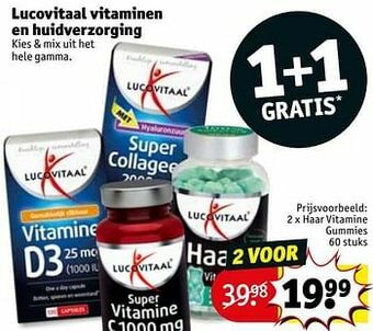 Kruidvat Lucovitaal haar vitamine gummies aanbieding