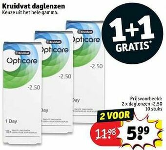 Kruidvat Daglenzen -2.50 aanbieding