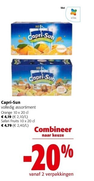 Capri-sun orange 10 x 20 cl