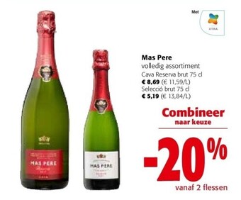 Colruyt Mas pere cava reserva brut 75 cl aanbieding