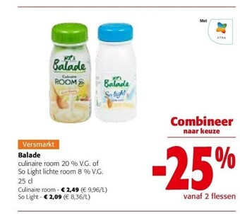Colruyt Balade culinaire room aanbieding