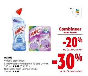 Colruyt Harpic schoonmaakgel wereldse frisheid stille oceaan 750 ml aanbieding