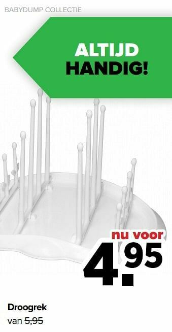 Baby-Dump Droogrek aanbieding