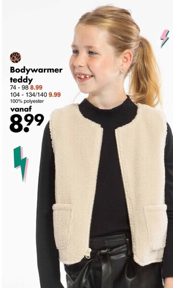 Wibra Bodywarmer teddy aanbieding
