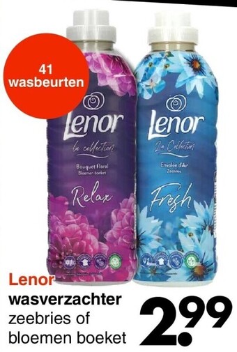 Wibra Lenor wasverzachter aanbieding