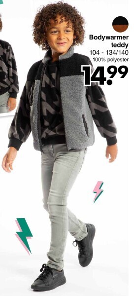 Wibra Bodywarmer teddy aanbieding