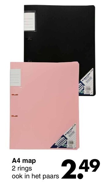 Wibra A4 map aanbieding
