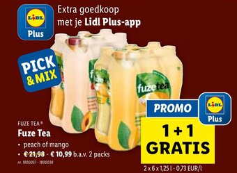 Lidl FUZE TEA Ⓡ aanbieding