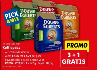 Lidl DOUWE EGBERTS® Koffiepads aanbieding