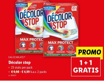 Lidl EAU ECARLATEⓇ Décolor stop aanbieding