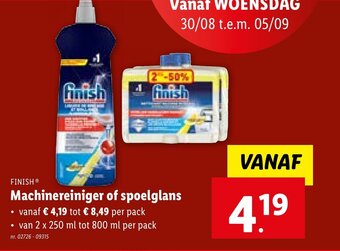 Lidl FINISHⓇ Machinereiniger of spoelglans aanbieding