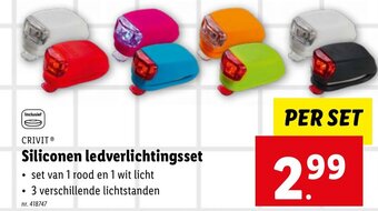 Lidl CRIVIT® Siliconen ledverlichtingsset aanbieding
