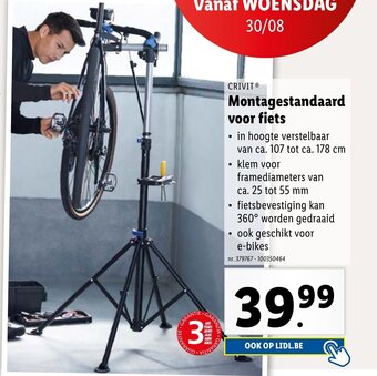 Lidl CRIVIT® Montagestandaard voor fiets aanbieding