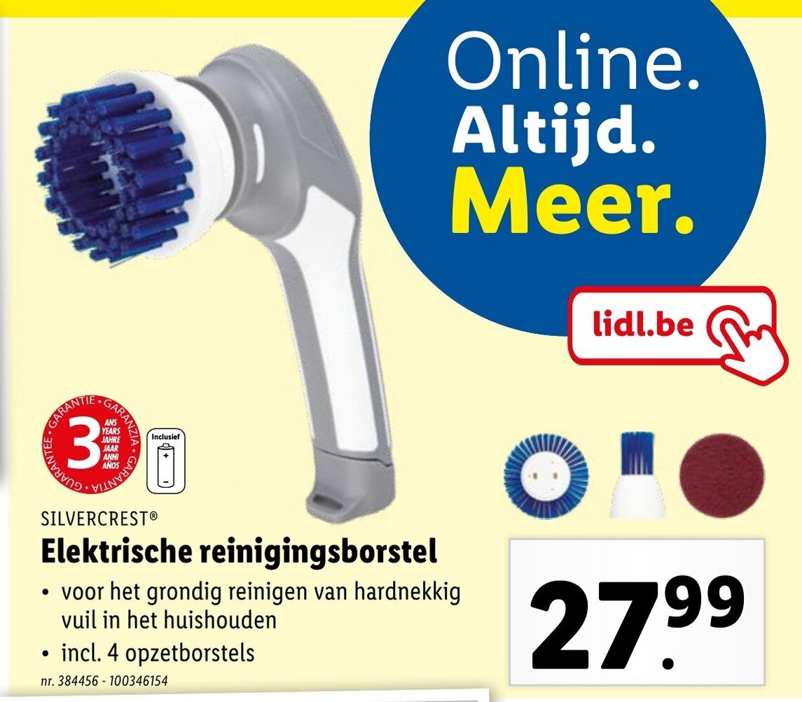 SILVERCRESTⓇ Elektrische reinigingsborstel promotie bij Lidl