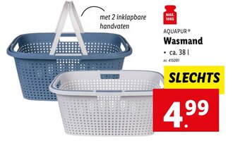 Lidl AQUAPUR® Wasmand aanbieding