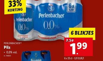 Lidl PERLENBACHERⓇ Pils aanbieding