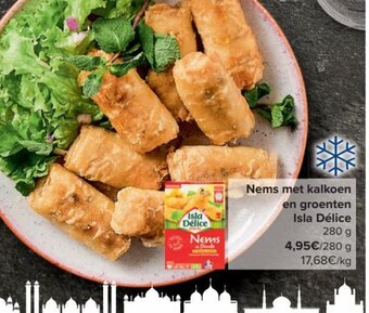 Carrefour Nems met kalkoen en groenten Isla Délice 280g aanbieding