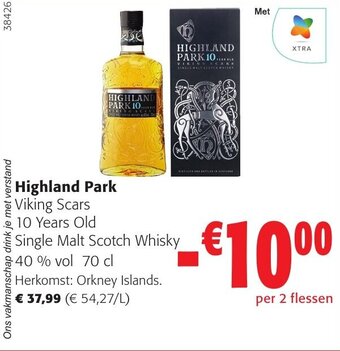 Colruyt Highland Park Viking Scars aanbieding