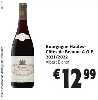 Colruyt Bourgogne Hautes-Côtes de Beaune A.O.P. 2021/2022 aanbieding