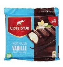 Colruyt Côte d'Or Puur vanillesmaak 4 x 47,5 g aanbieding