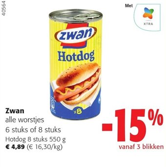 Colruyt Zwan Hotdog 550 g aanbieding