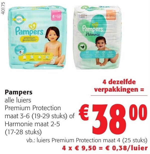 Pampers promotie bij Colruyt