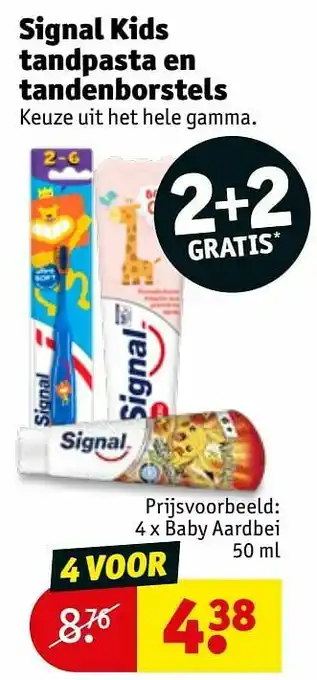Kruidvat Signal baby aardbei aanbieding