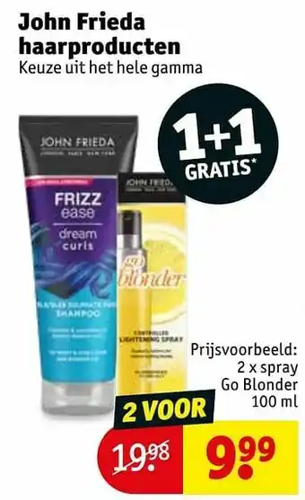 Kruidvat John frieda spray go blonder aanbieding