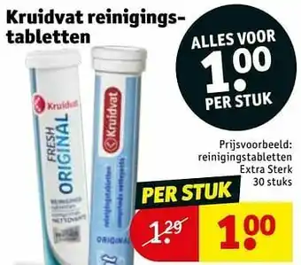 Kruidvat Reinigingstabletten extra sterk aanbieding