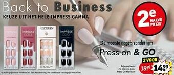 Impress color press-on manicure