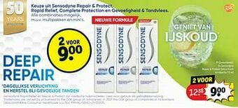 Kruidvat Sensodyne repair + protect extra fresh tandpasta aanbieding