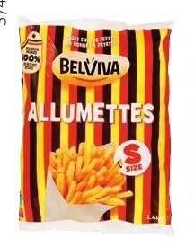 Colruyt Belviva Allumettes S 1,6 kg aanbieding