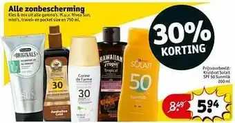 Kruidvat Kruidvat solait spf 50 sunmilk aanbieding